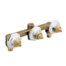 Ensamble triple de empotrar para regadera y tina. Valvex de compresión