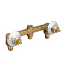 Ensamble doble de empotrar para regadera o tina. Valvex de compresión