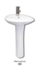 LAVABO CON PEDESTAL MARRUECOS 715X515X150 BLANCO