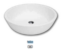 LAVABO NILO REDONDO 430X115 BLANCO
