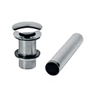 Contra de push para lavabo sin rebosadero